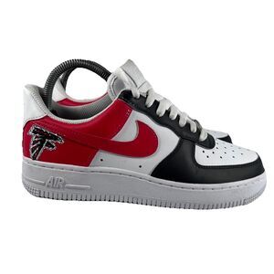 Nike Air Force 1 Low Custom Rhinestone Atlanta Falcons Shoes Sneakers Women's 7